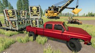 We spill extremely dangerous chemicals in town | Farming Simulator 22