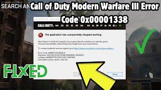 How to Fix Call of Duty Modern Warfare III Error Code 0x00001338 | error code 0x00001338 (12488) N