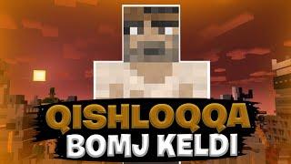 QISHLOQQA BOMJ KELDI ◼ MINECRAFT ◼ AJOYIB VIDEO