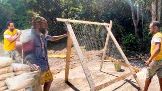 My Father Make Big Sieve To Separate The Sand From The Stone Buying Cement For The Floor Casting