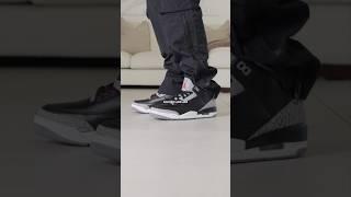 Wearing The Jordan 3 Black Cement