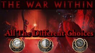 Warframe | The War Within Quest | All The Different Dialogue Choices (Sun/Neutral/Moon)