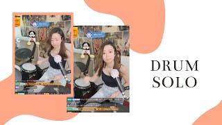 BIGO LIVE Malaysian Girl Playing a Drum Solo! Incredible! （Superstition ）