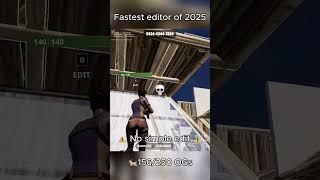 Fastest editor of 2025 #fortnite #gaming #shorts