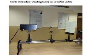 Diffraction Grating Experiment || LASER Grating Experiment by He-Ne LASER