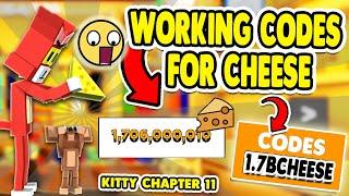 ALL *WORKING* ROBLOX KITTY CODES FOR 1+ BILLION CHEESE  FEBRUARY 2021 CHAPTER 11 CODES OF KITTY 