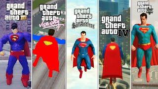 Evolution of SUPERMAN in GTA Games Jumping from Buildings (2001 - 2025)