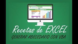 Mostrar abecedario con VBA - Receta de Excel 10