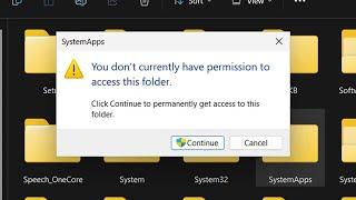 How To Easily Fix You don't currently have permission to access this folder on Windows 11 /10/8/7 