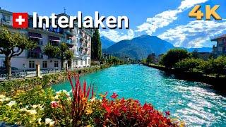  INTERLAKEN SWITZERLAND 4K | Top Tourist Destination - Swiss Town