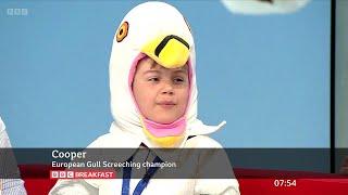 Cooper Who Won The European Gull Screeching Competition Tells All On BBC Breakfast [24.04.2024]