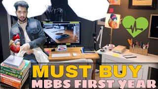 MBBS FIRST YEAR THINGS TO BUY FOR MEDICAL COLLEGE|#MBBSBOOKS|#stethoscope#|#neet2021|Medico Phillic