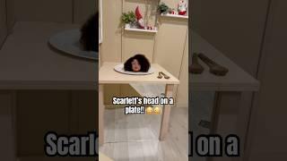 Scarlett's HEAD on a PLATE!  #museum #scarlett #funny