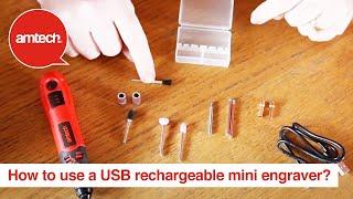 How To Use An Amtech USB Rechargeable Mini Engraver