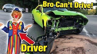 YouTuber Crashes Scat Pack Trying To Show Off!!! (Car Darwin Awards)