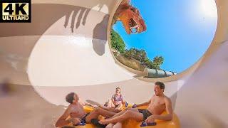 The Dragon Waterslide (2023) - Siam Park Tenerife - Onride - 4K - Wide Angle