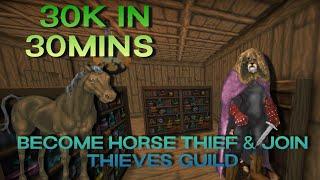 Make 30k in 30 minutes! Thieves Guild invitation! TES Daggerfall Unity