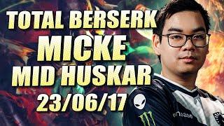 LIQUID: MICKE | MID HUSKAR | 23/06/17 | PLAYER PERSPECTIVE | DOTA 2 GAMEPLAY & HIGHLIGHTS