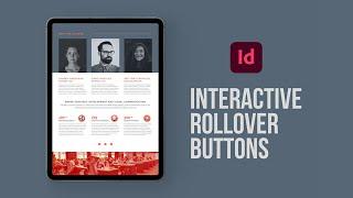 Create interactive rollover buttons in Adobe InDesign