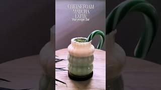 DELICIOUS & CREAMY Cheese foam Matcha  Latte | Perfect drink for CHRISTMAS #matcha #christmas