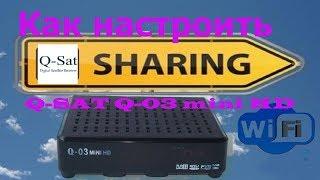 Как настроить sharing Q SAT Q 03 mini HD