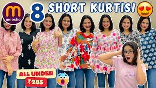 SHORT KURTI MEESHO HAUL UNDER ₹285 | Cheapest #meesho Haul | Try On Haul 2025 #meeshohaul #meeshoapp