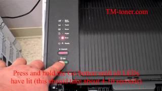 How to reset drum unit for  Brother HL-5440D, HL-5450DN and HL-5450DNT, printer