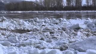 Ледоход на Томи 15 04 15. ice flow.