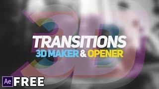 3D Transitions, 3D Maker & Opener | Free After Effects Templates