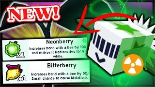 *NEW* RADIOACTIVE BEES, NEONBERRY BITTERBERRY, How To Mutate Bees | Roblox Bee Swarm Simulator