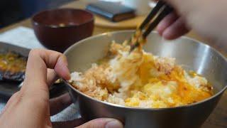 伝統的な日本の朝食 Traditional Japanese breakfast 【飯テロ】