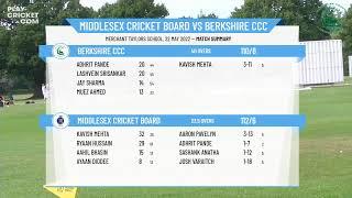 ECB Friendly - Middlesex Cricket Board U13 v Berkshire CCC U13