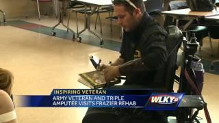 Triple amputee Army veteran inspires others