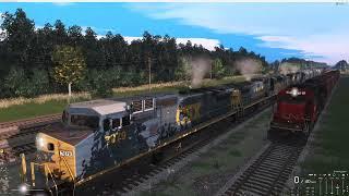 Trainz Railroad Simulator 2022 (TRS22) - GE C40-8W - Morning Freight to Rainsville - 4K UHD