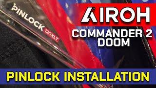 INSTALLING PINLOCK on my the Airoh Commander Doom 2