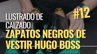 Lustrado de zapatos negros de vestir Hugo Boss