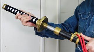 【100均工作】チェンソーマン/早川アキの釘刀作ってみた/DIY - How to make Aki Hayakawa’s Sword – Chainsaw Man katana cosplay