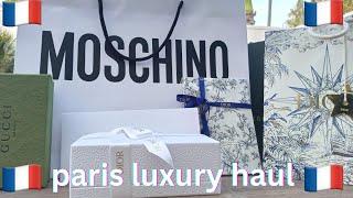 PARIS LUXURY HAUL 2023 || DIOR, MOSCHINO, LONGCHAMP, GUCCI BEAUTY || HAYA GLAMAZON