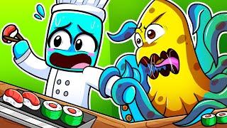 Cocinar SUSHI en Roblox es ATERRADOR!