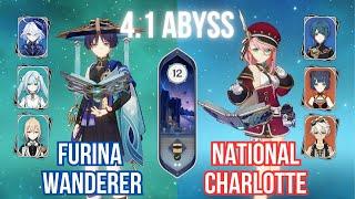 FURINA/SCARAMOUCHE and CHARLOTTE NATIONAL| Genshin Impact Abyss 4.2