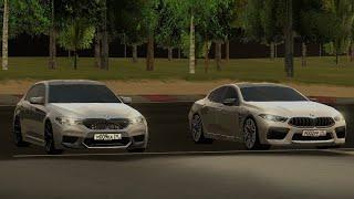 ГОНКА КЛЮЧ на КЛЮЧ BMW M5 F90 VS BMW M8 на BLACK RUSSA GROZNY!