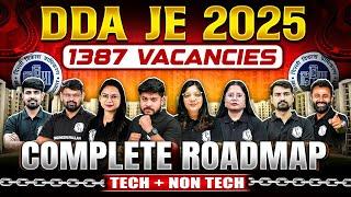 DDA JE 2025  | 1387 Vacancies | How To Start Preparation For DDA JE 2025 | Complete ROADMAP