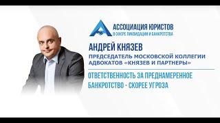 Андрей Князев: "Ответственность за преднамеренное банкротство — скорее угроза"