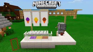 КАК ПОСТРОИТЬ ЛАВКУ С МОРОЖЕННЫМ В MINECRAFT PE БЕЗ МОДОВ? МАЙНКРАФТ BEDROCK EDITION (TUTORIAL)