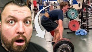 HE NEARLY BROKE HIS BACK! | Hilarious Gym Fails With Eddie Hall