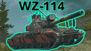 WoT Blitz WZ-114: 3 battles in action