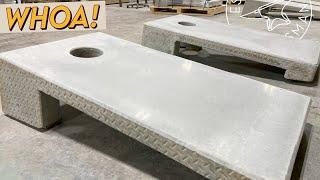 Building an Unbreakable Concrete Cornhole Board