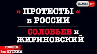 Соловьёв и Жириновский о протестах в России | туалетный ершик для Путина