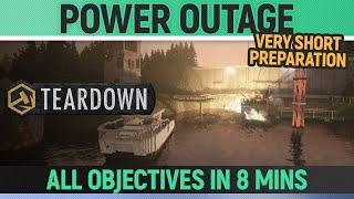 Teardown - Power Outage - Mission Solution + All Optional Objectives