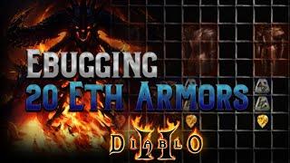 Ebugging 20 elite armor bases in Diablo 2 - The quest for a Godly Mercenary Armor Base